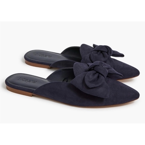 J. Crew Shoes - J. Crew Women's Navy Blue Bow Flats
